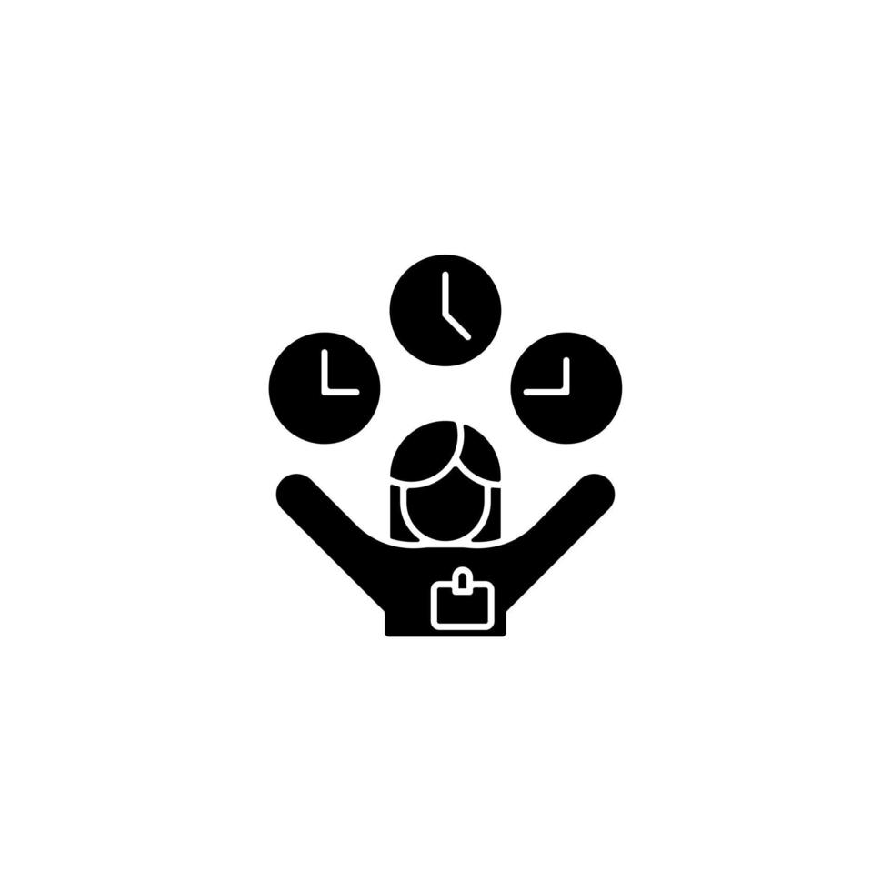 flexible-hours-black-glyph-icon-providing-schedule-flexibility-support-employee-mental-health-work-life-balance-flextime-arrangement-silhouette-symbol-on-white-space-isolated-illustration-vector